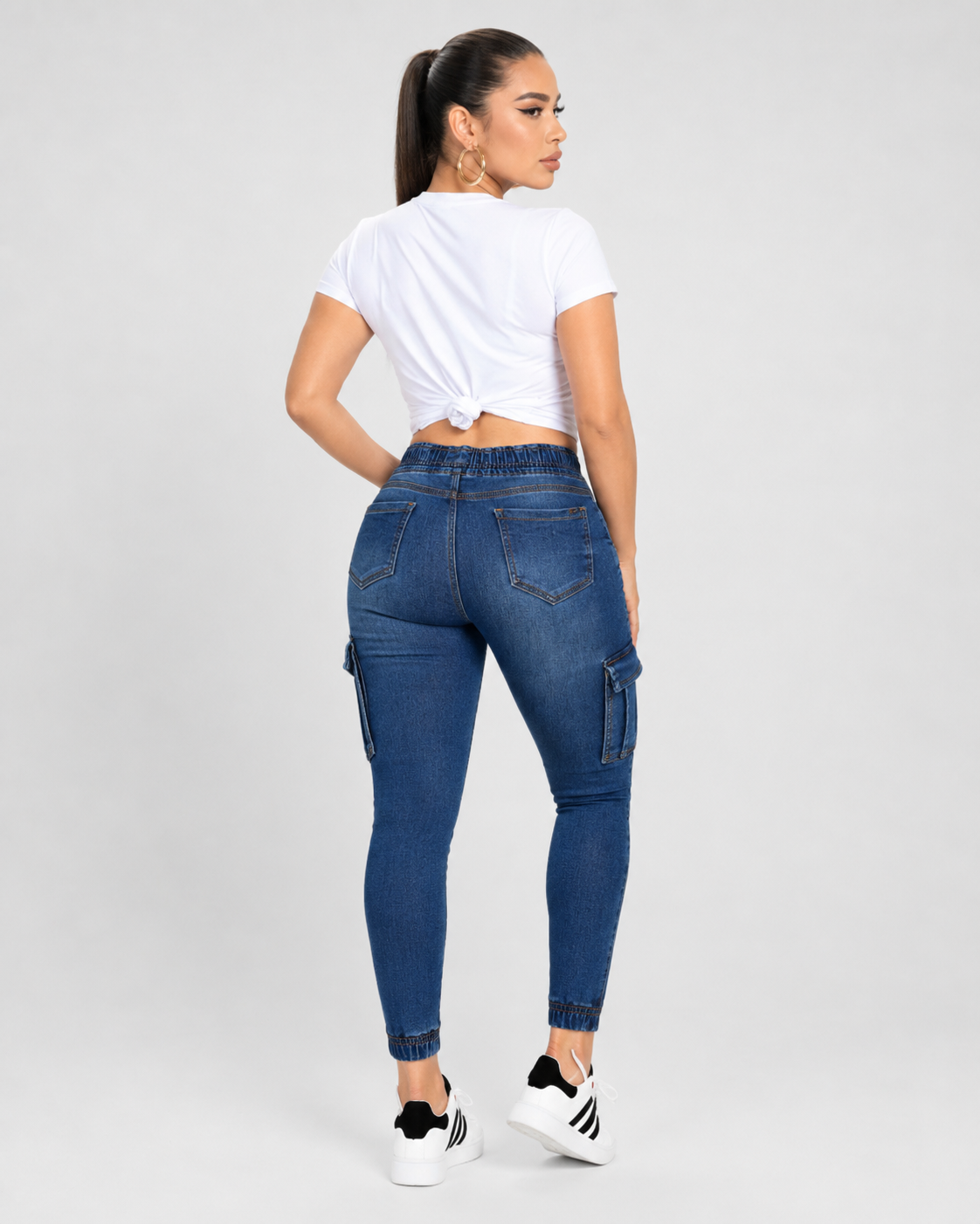 Jogger de Mezclilla Itzi 463 Azul