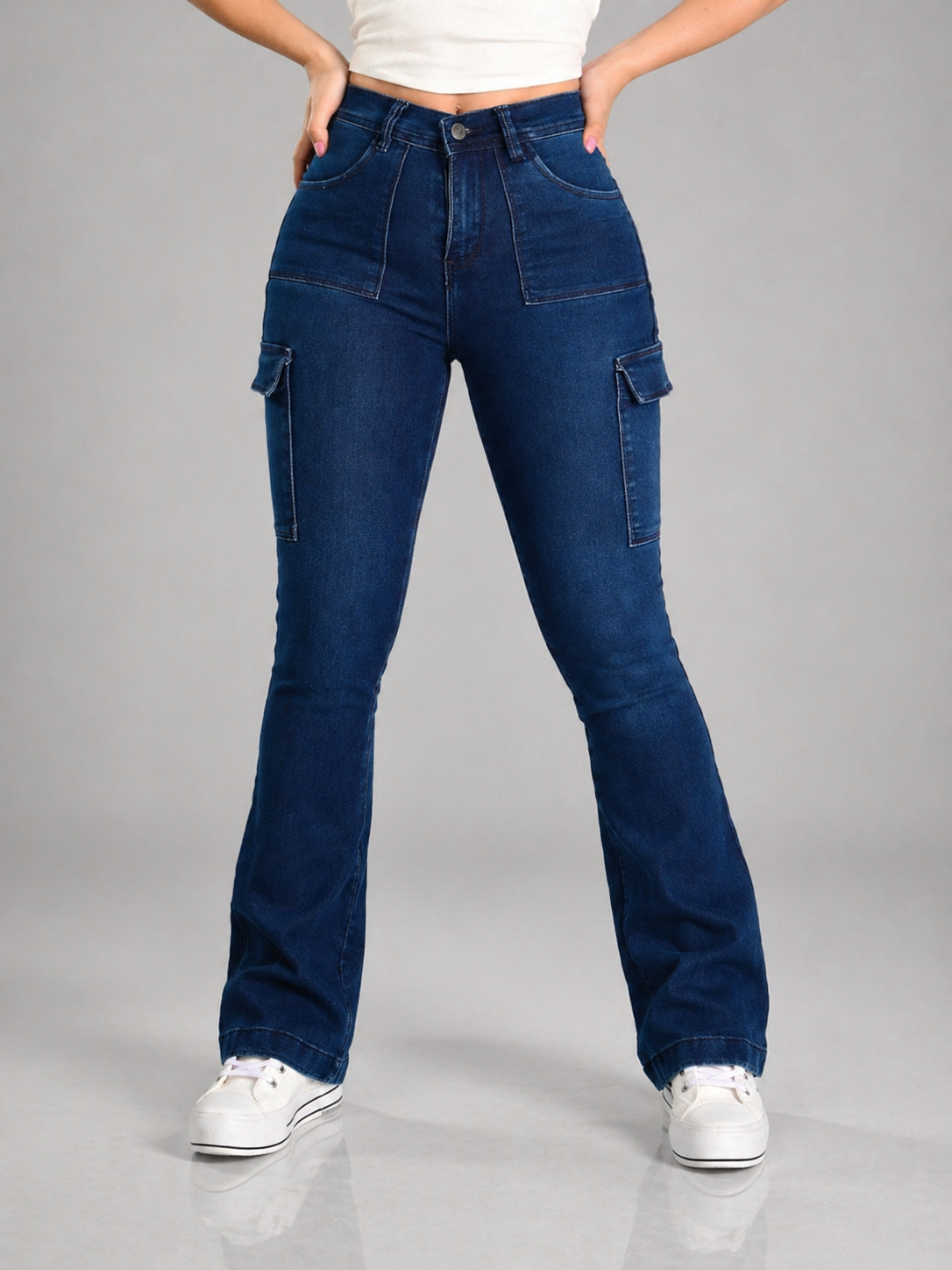 PANTALON DE MEZCLILLA ACAMPANADO CARGO 511