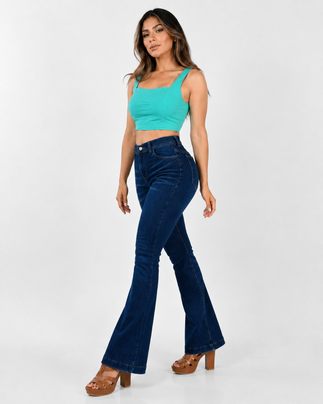 Pantalon De Mezclilla Acampanado 518