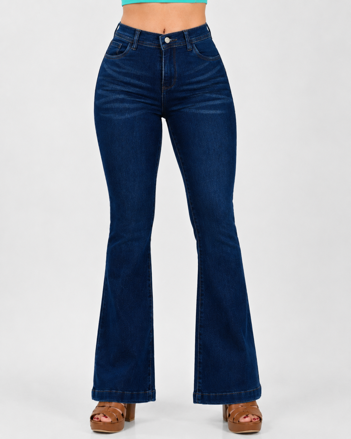 Pantalon De Mezclilla Acampanado 518
