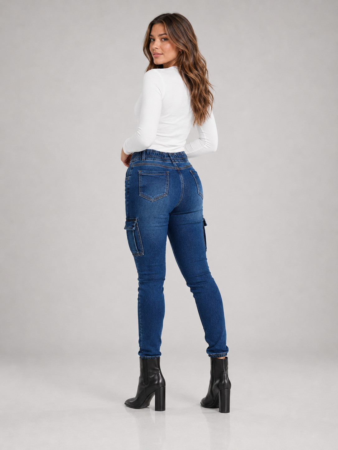 Jogger de mezclilla Itzi 463 azul