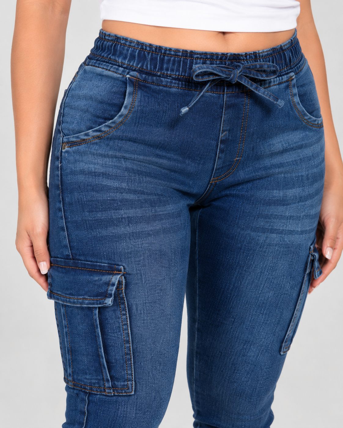 Jogger de Mezclilla Itzi 463 Azul