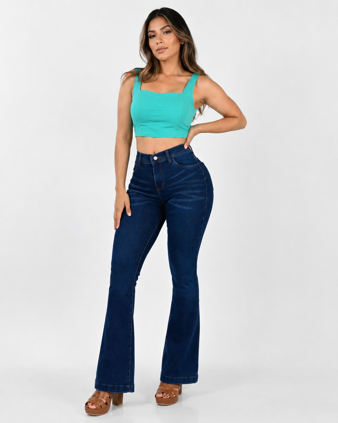 Pantalon De Mezclilla Acampanado 518