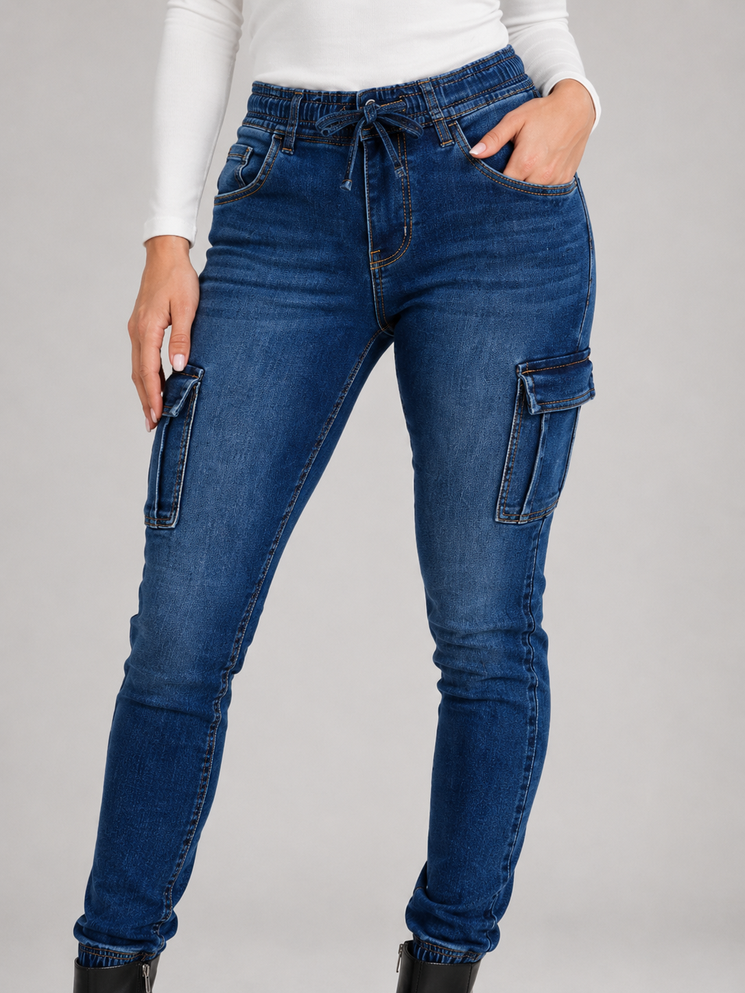 Jogger de mezclilla Itzi 463 azul
