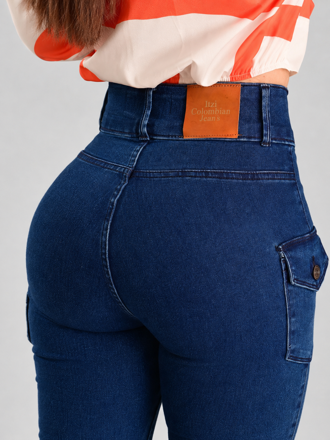 PANTALÓN ACAMPANADO COLOMBIANO CON STRETCH ITZI 509