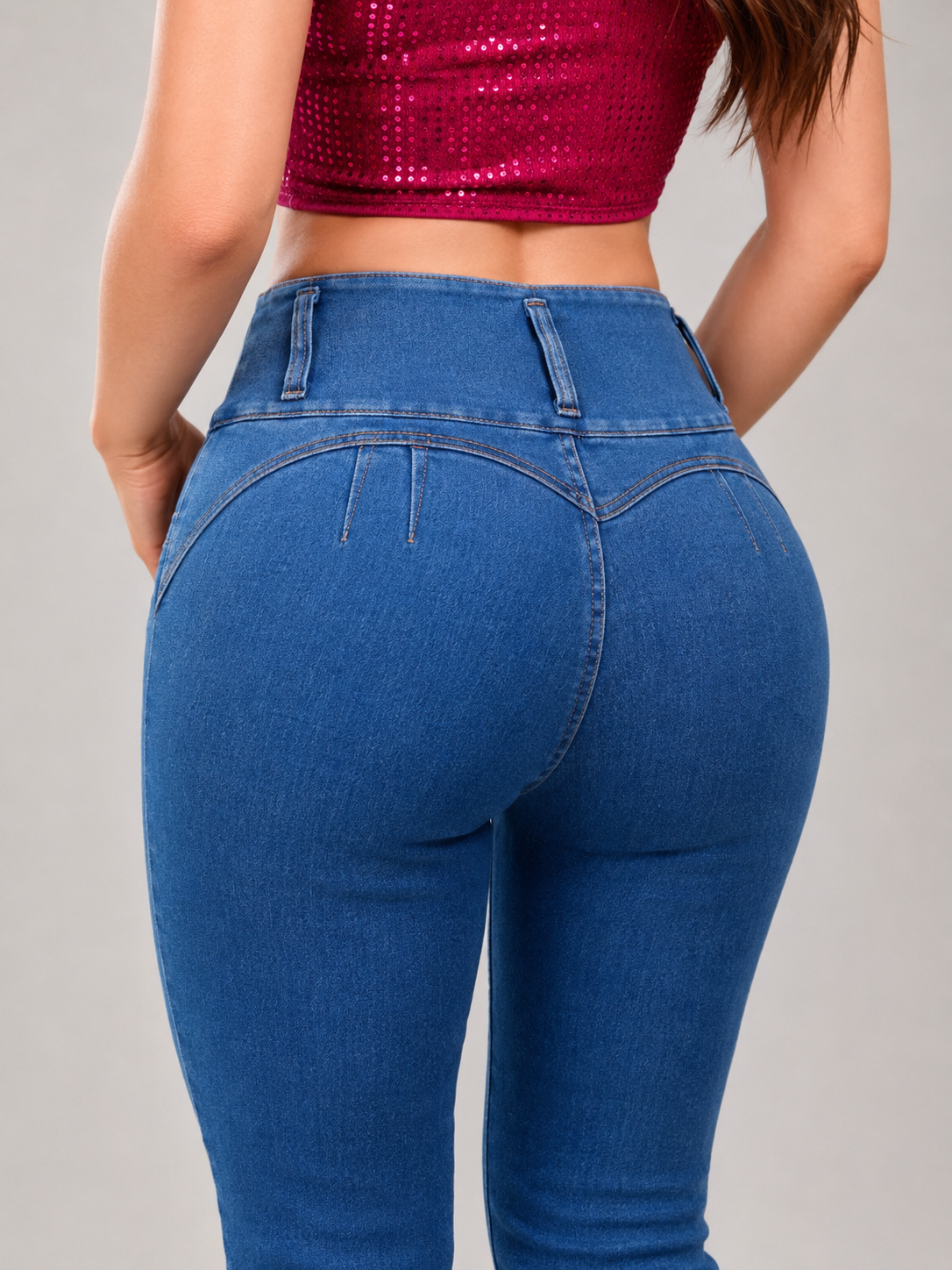 PANTALON DE MEZCLILLA ACAMPANADO MOD. 594